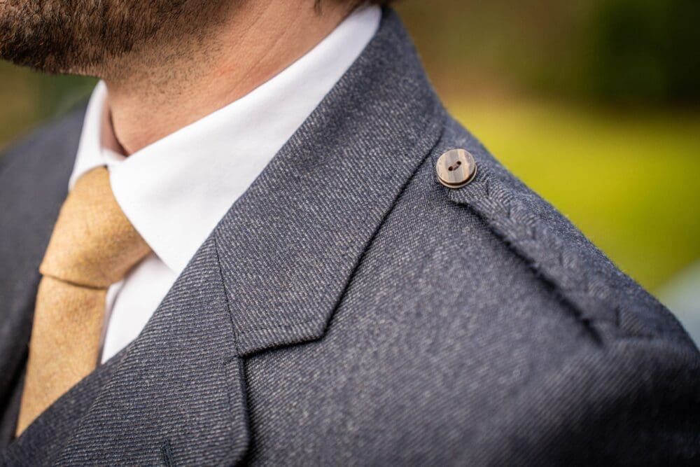 Midnight Navy Crail Kilt Jacket & Waistcoat - Image 2