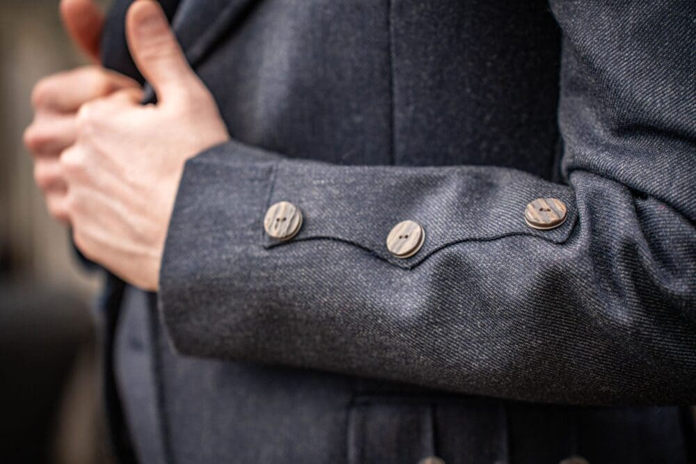 Midnight Navy Crail Kilt Jacket & Waistcoat - Image 3
