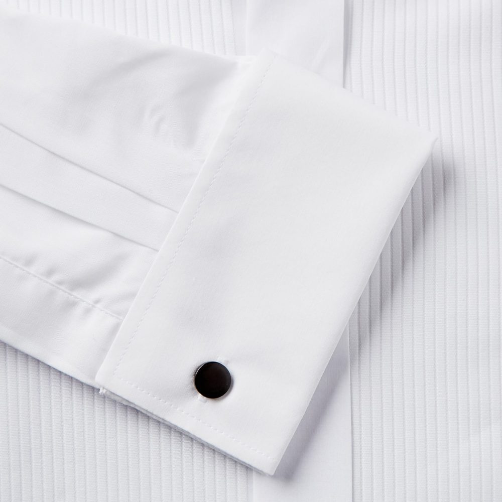 Pleated Front Dress Shirt with Standard Collar - House of Henderson