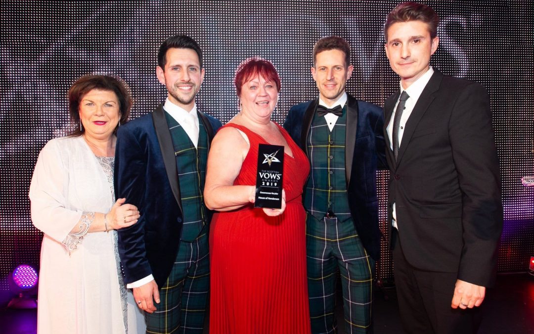 House of Henderson awarded best Groomswear Retailer at 2019 Scottish Vows Awards