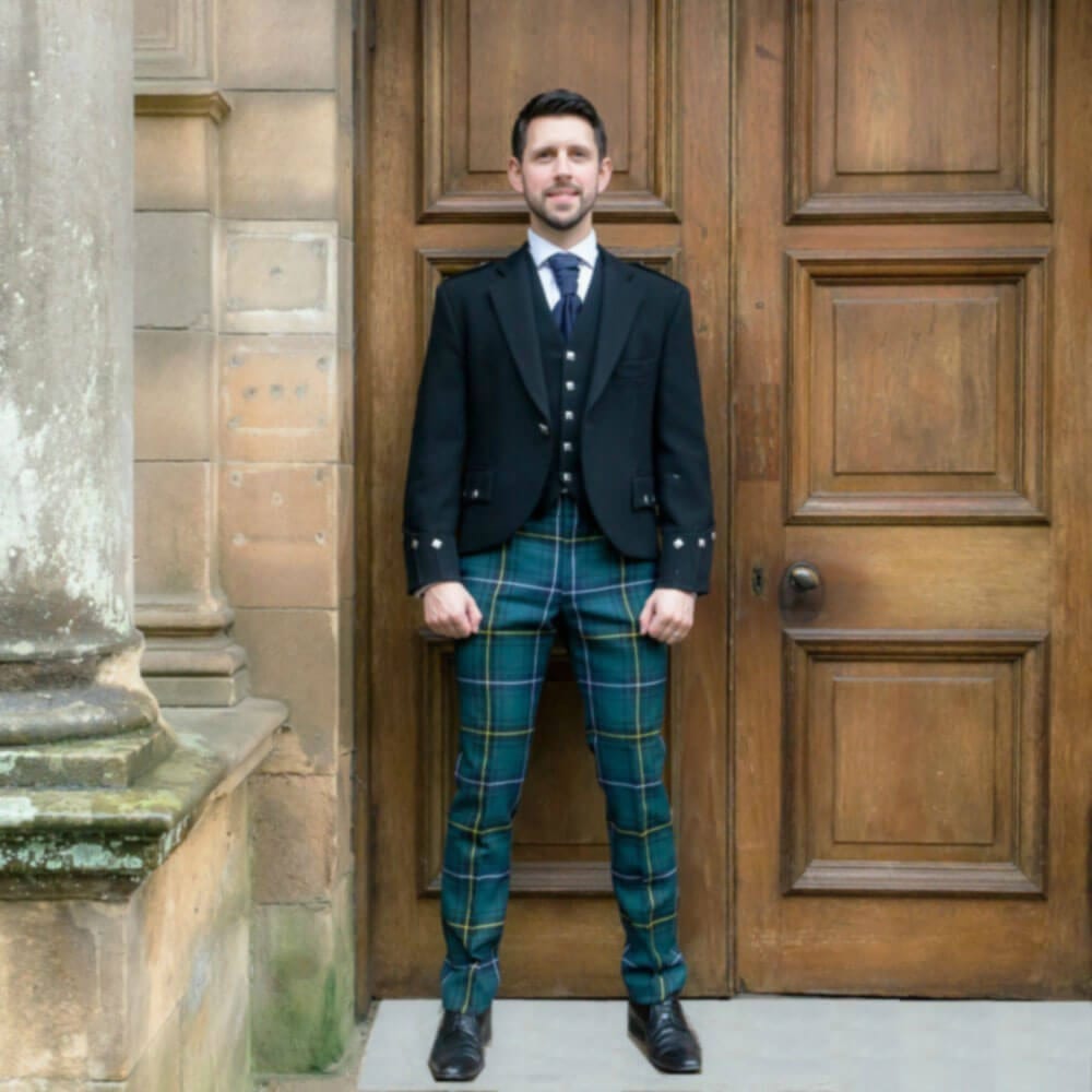 This gorgeous man is wearing trews a traditional trouser which can be made  from any family tartan Fascinating  Well dressed men Tartan clothing  Tartan fashion
