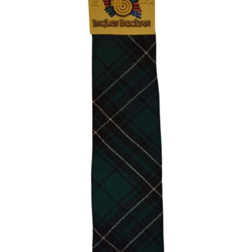 Men's Wool Tartan Tie - MacLean Hunting Modern - Green