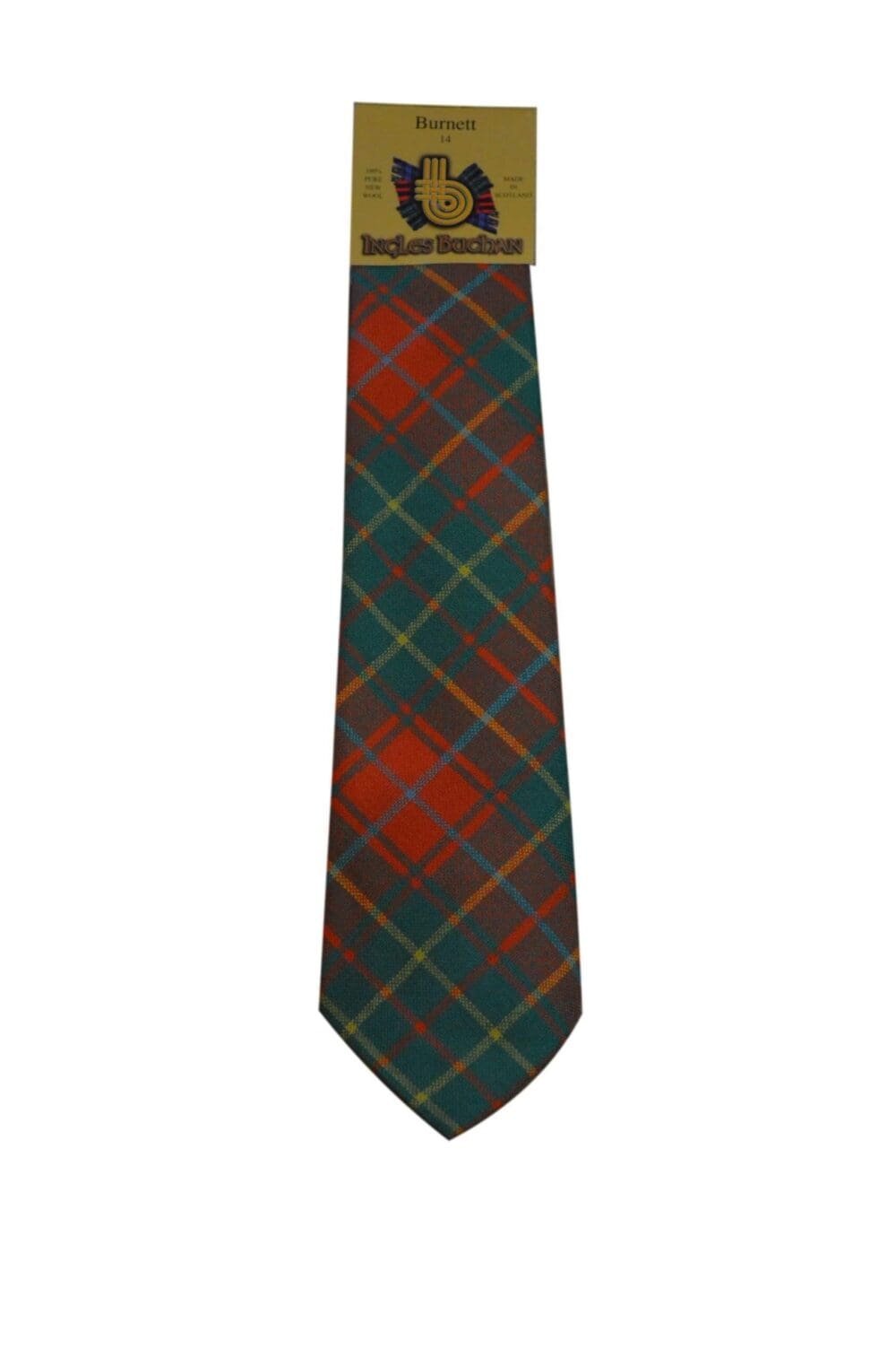 Men's Wool Tartan Tie - Burnett Ancient