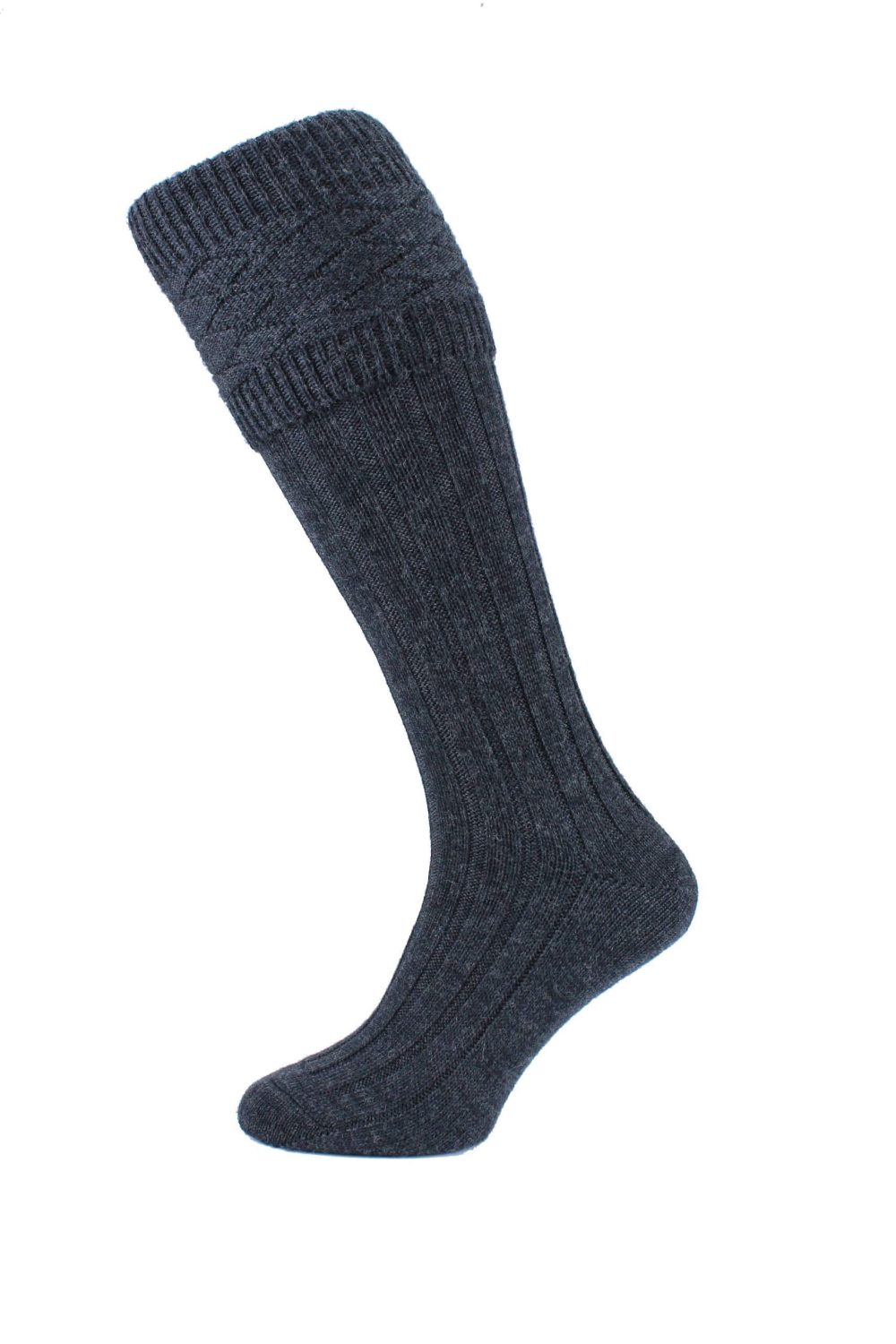 Charcoal Kilt Socks