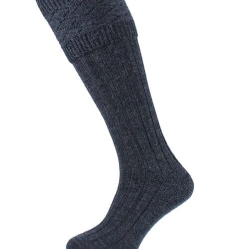 Charcoal Kilt Socks