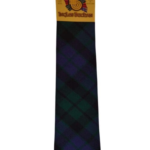 Men's Wool Tartan Tie - MacKay Modern - Navy