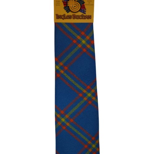 Men's Wool Tartan Tie - MacLaine Lochbuie Ancient - Blue
