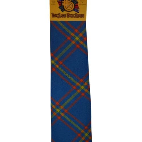 Men's Wool Tartan Tie - MacLaine Lochbuie Ancient - Blue