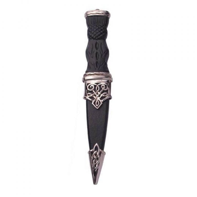 Celtic Twist Pewter Sgian Dubh