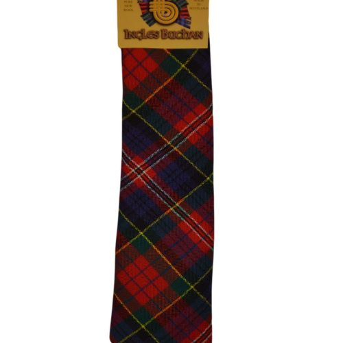 Men's Wool Tartan Tie - MacPherson Modern - Red