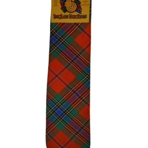 Men's Wool Tartan Tie - MacLean Duart Ancient - Orange