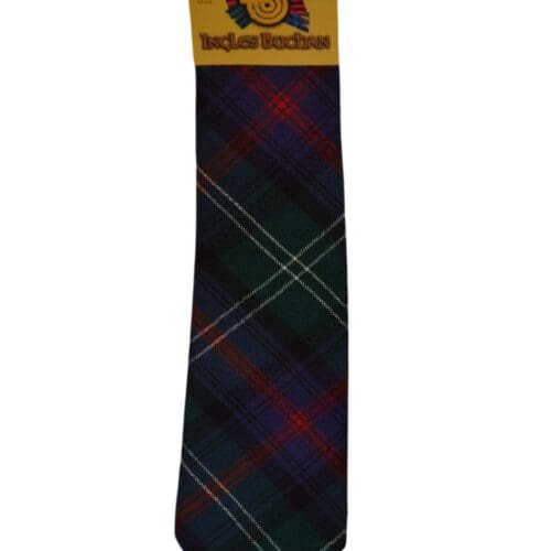 Men's Wool Tartan Tie - Sutherland Old Ancient - Green, Blue