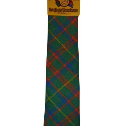 Men's Wool Tartan Tie - MacIntosh Hunting Ancient - Blue