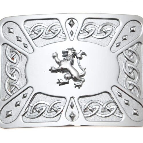 Kilt Buckle - Lion Chrome