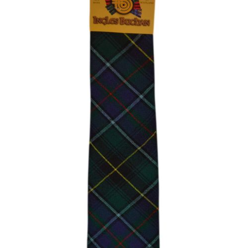 Men's Wool Tartan Tie - MacInnes Modern - Navy