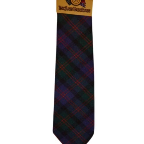 Men's Wool Tartan Tie - Blair Modern - Green, Blue, Red