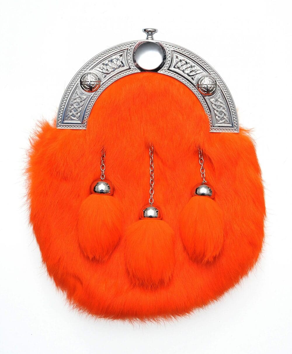 Dress Orange Rabbit Fur Sporran