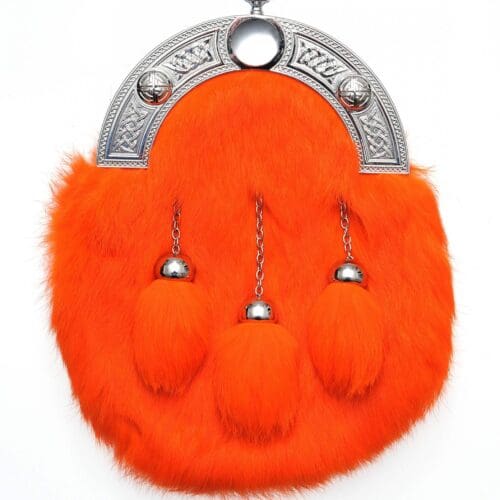 Dress Orange Rabbit Fur Sporran