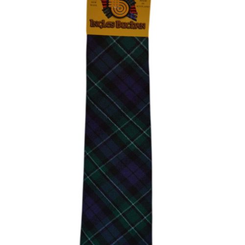 Men's Wool Tartan Tie - MacCallum Modern - Navy, Green