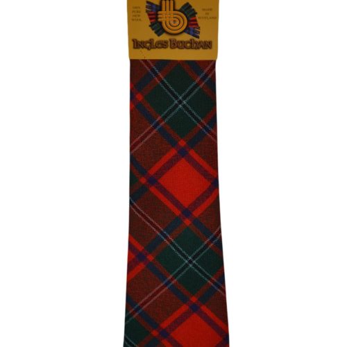 Men's Wool Tartan Tie - MacPhail Modern - Red
