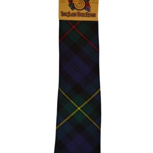 Men's Wool Tartan Tie - MacEwan Modern - Navy