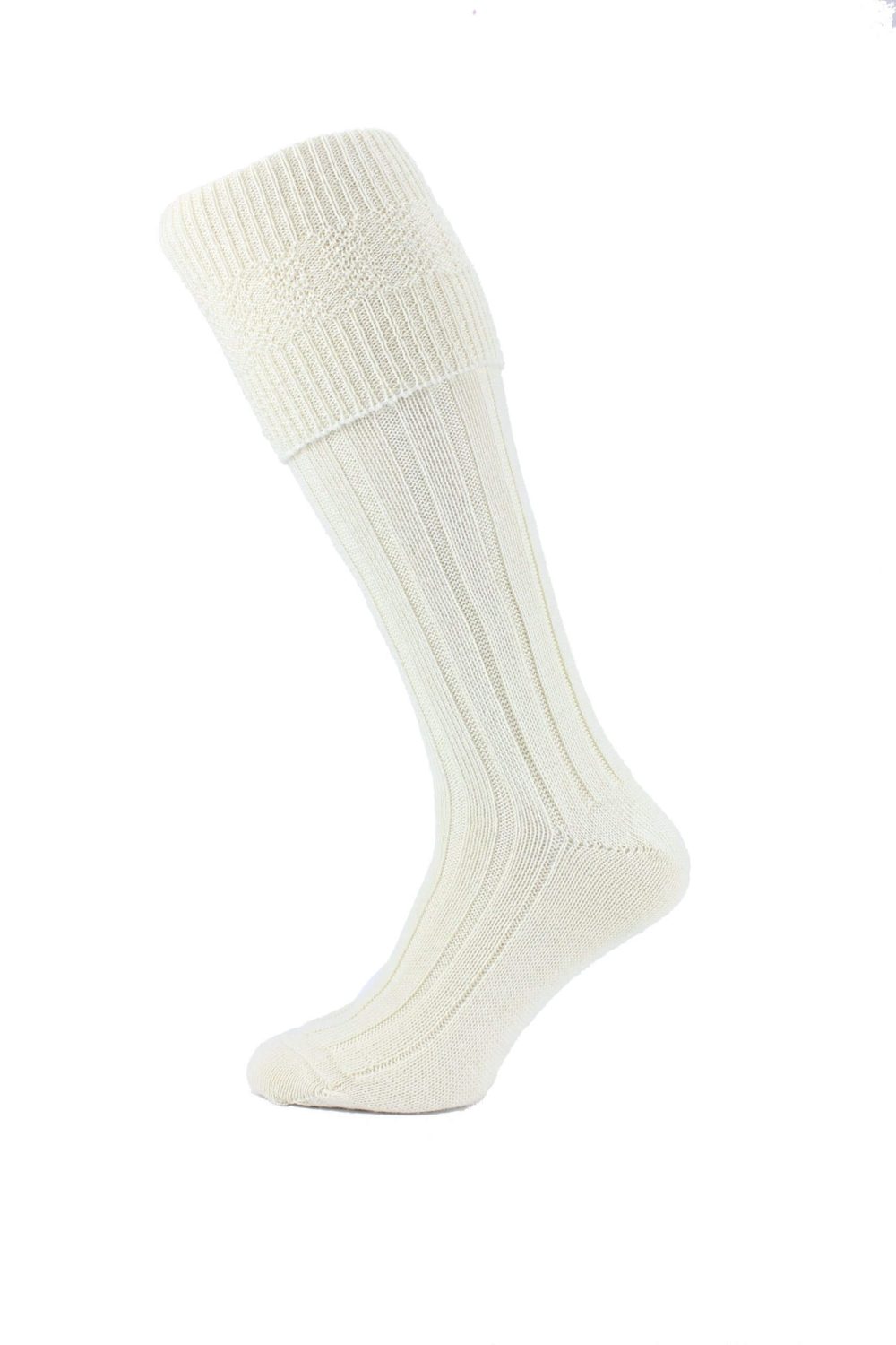 Cream Kilt Socks
