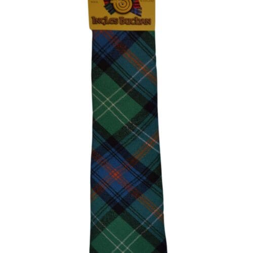 Men's Wool Tartan Tie - Sutherland Old Modern - Navy, Green