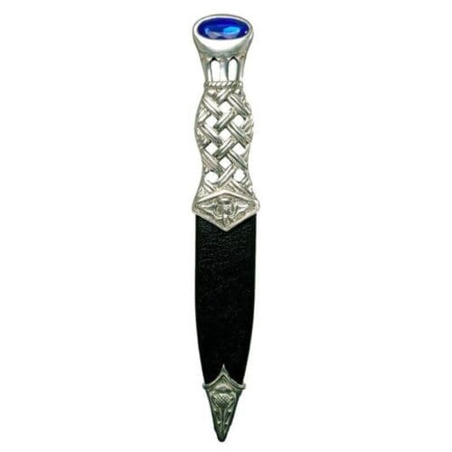 Celtic Metal Polished Sgian Dubh