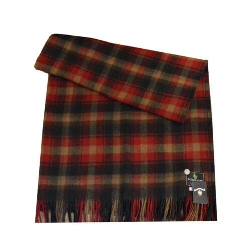 Maple Leaf Tartan Rug Throw