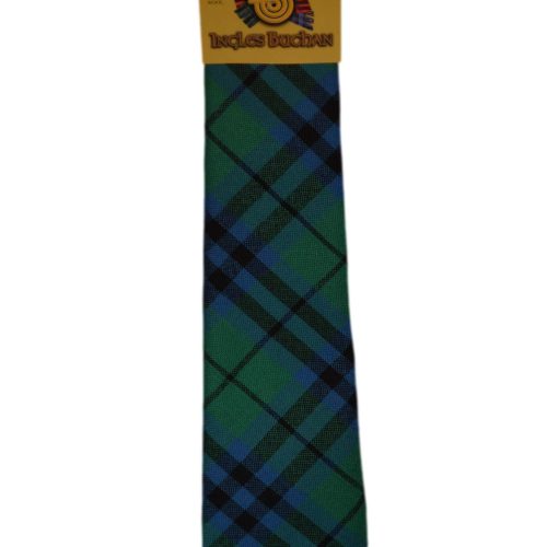 Men's Wool Tartan Tie - Keith Ancient - Green, Blue