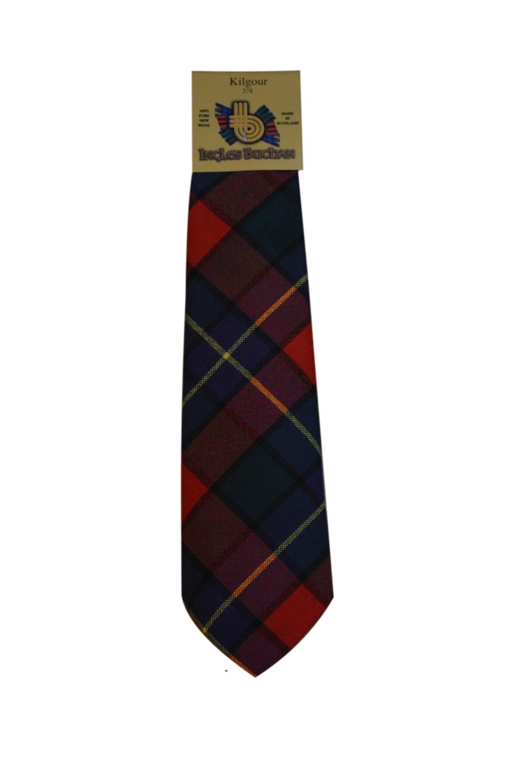 Men's Wool Tartan Tie - Kilgour Modern