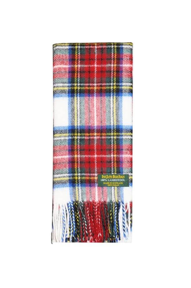 Stewart Dress Lambswool Tartan Scarf