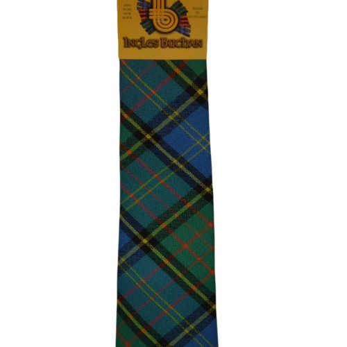 Men's Wool Tartan Tie - MacMillan Hunting Ancient - Green