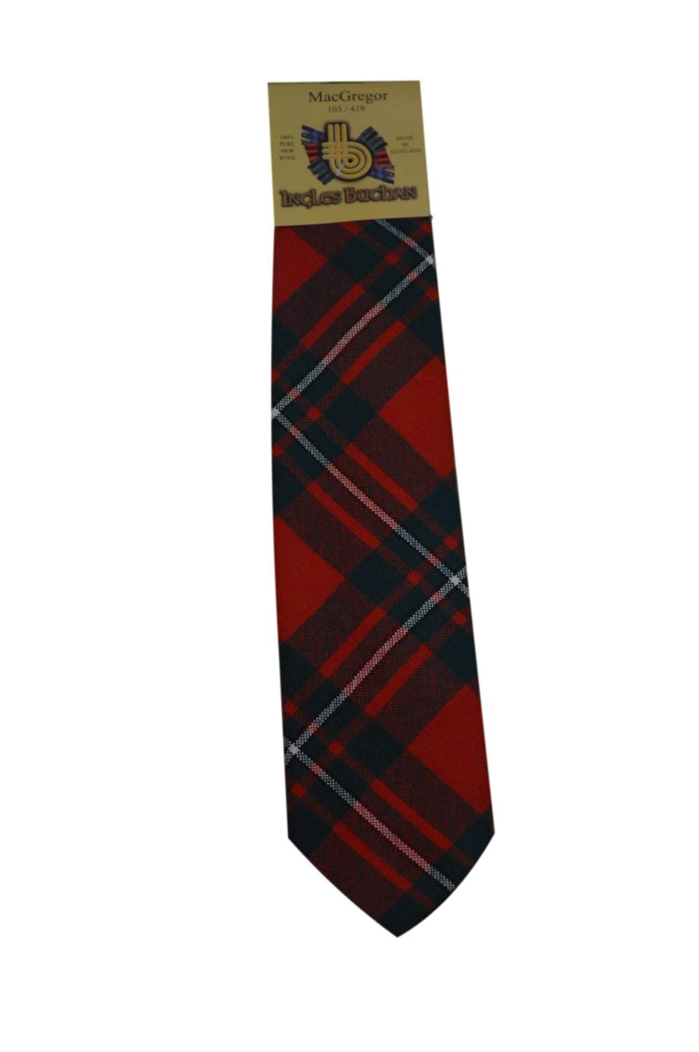 Men's Wool Tartan Tie - MacGregor Modern