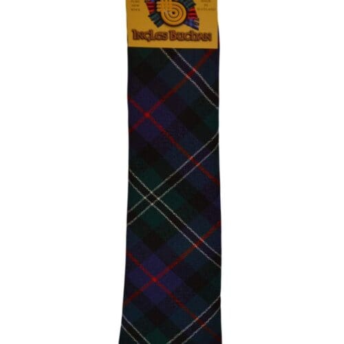 Men's Wool Tartan Tie - Rose Hunting Modern - Navy