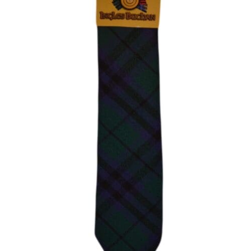 Men's Wool Tartan Tie - Austin Modern - Green, Blue
