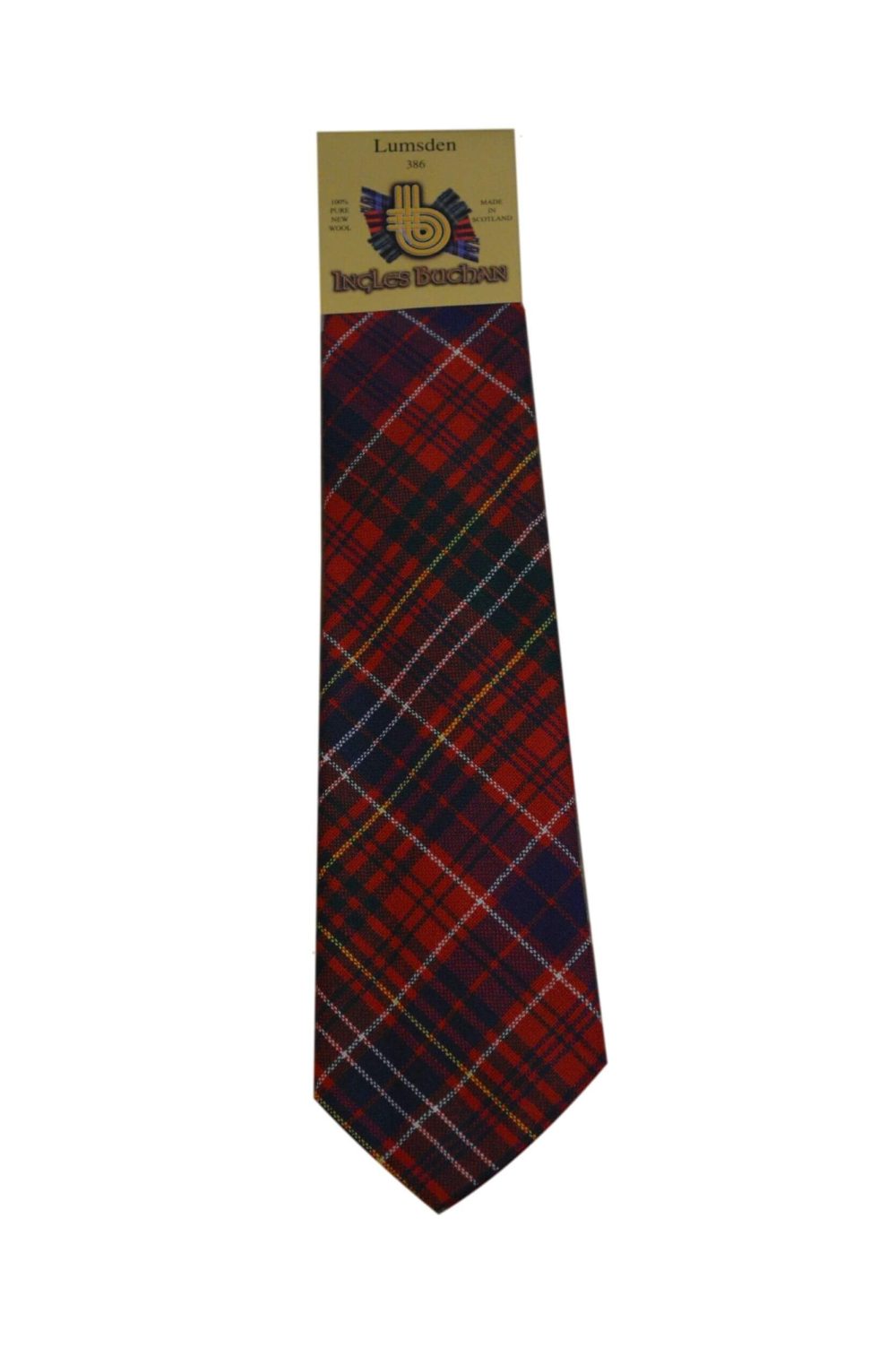 Men's Wool Tartan Tie - Lumsden Modern