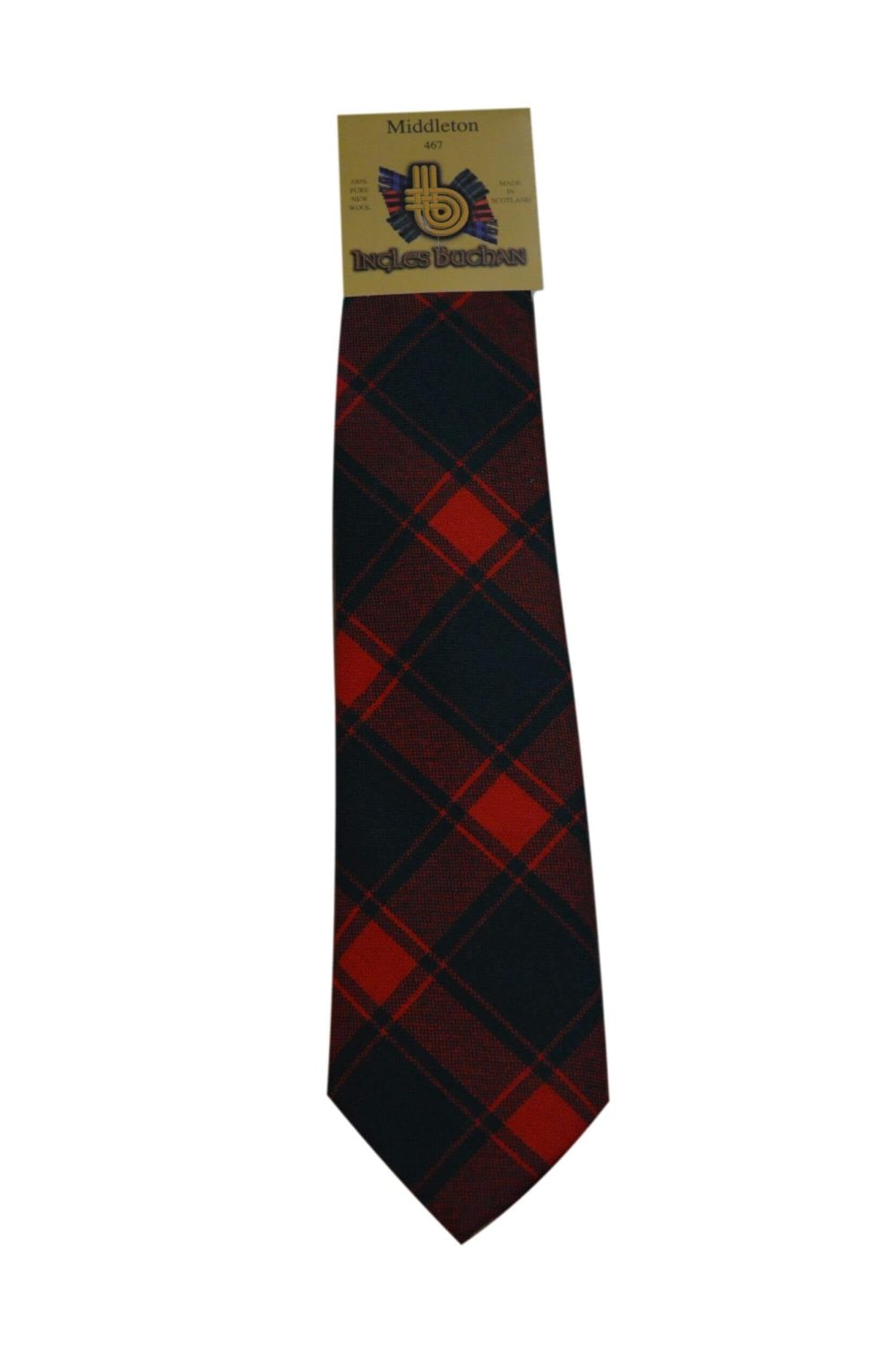 Men's Wool Tartan Tie - Middleton Modern