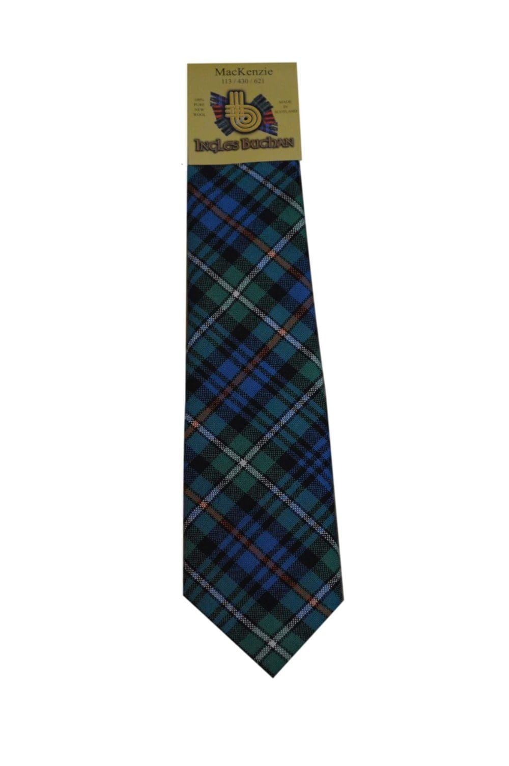 Men's Wool Tartan Tie - MacKenzie Ancient