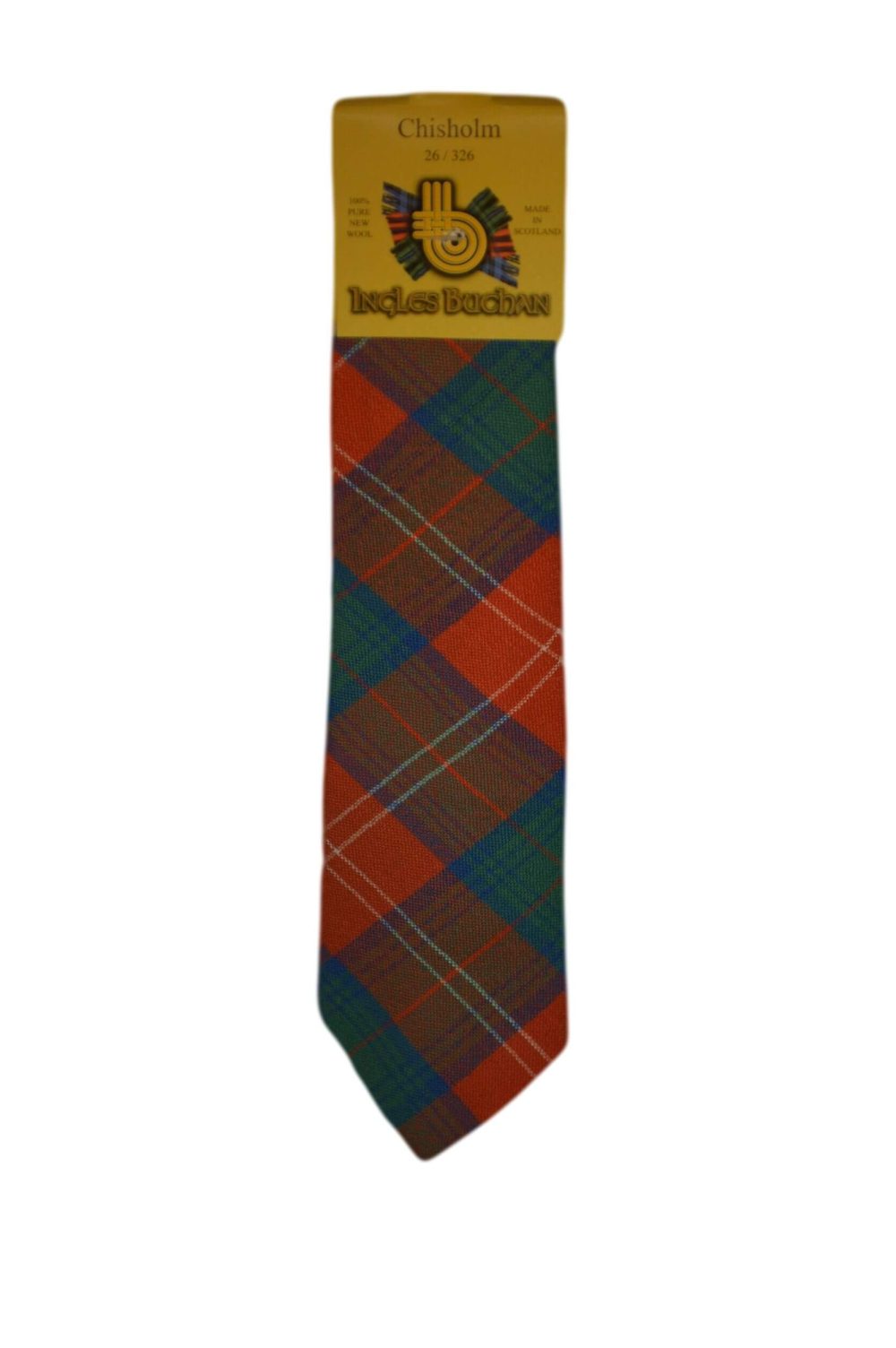 Men's Wool Tartan Tie - Chisolm Ancient