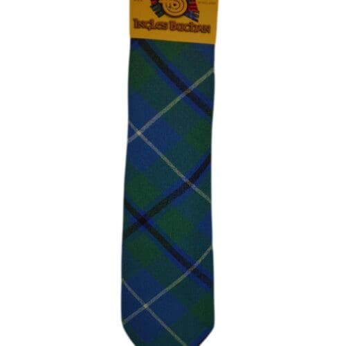Men's Wool Tartan Tie - Douglas Ancient - Green, Blue