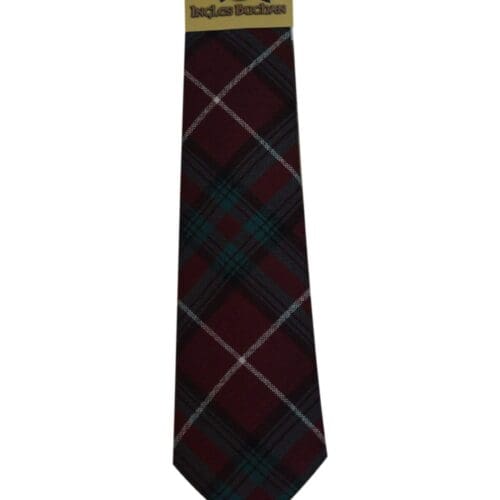 Men's Wool Tartan Tie - Stewart Bute Modern