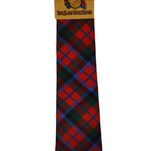 Men's Wool Tartan Tie - MacNaughton Modern - Red