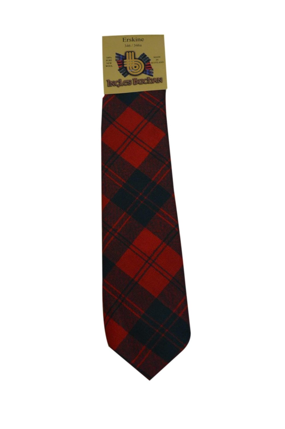 Men's Wool Tartan Tie - Erskine Modern
