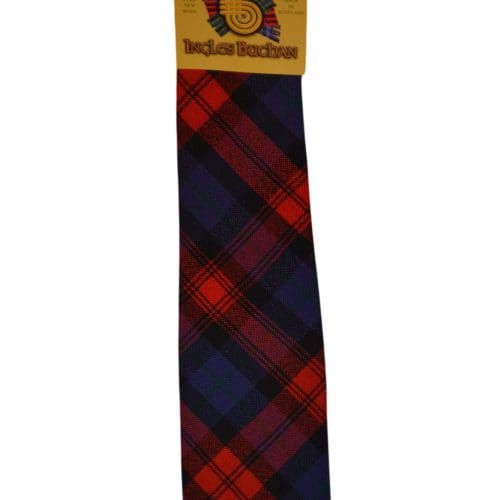 Men's Wool Tartan Tie - MacLachlan Modern - Red, Blue