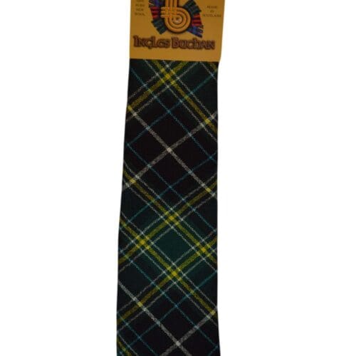 Men's Wool Tartan Tie - MacKellar Modern - Green, Black