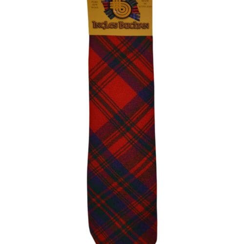 Men's Wool Tartan Tie - Matheson Modern - Red