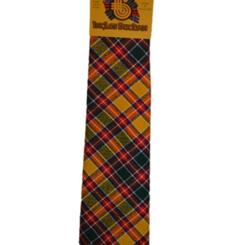 Men's Wool Tartan Tie - Jacobite Modern - Yellow