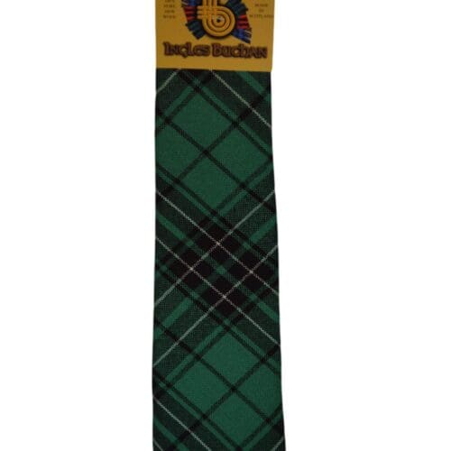 Men's Wool Tartan Tie - MacLean Hunting Ancient - Green
