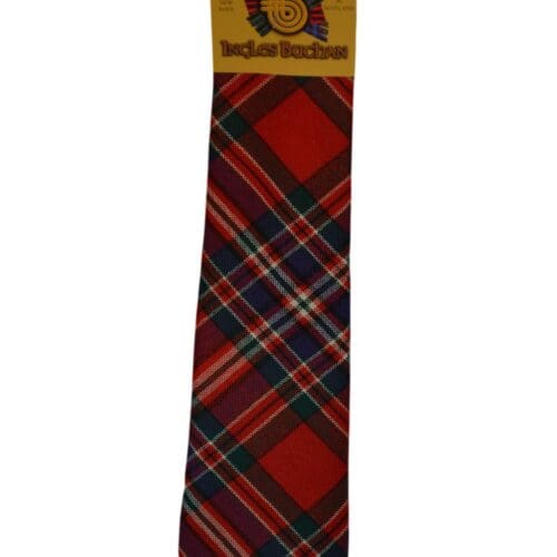 Men's Wool Tartan Tie - MacFarlane Modern - Red